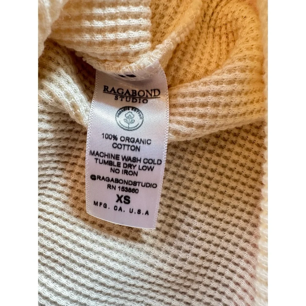 Free People Cream Ragabond NYC Thermal Cardi, NWT, XS